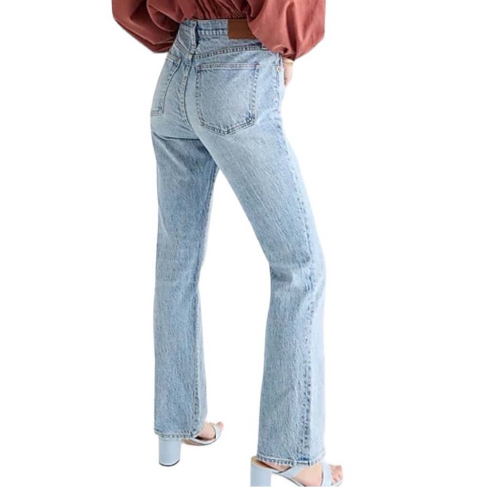 J Crew NWT Full Length Light Seacoast Wash Pocket Perfecting Bootcut Jeans SZ 30 - Picture 4 of 15